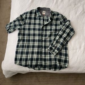 Mens Copper Oak Flannel Button Up